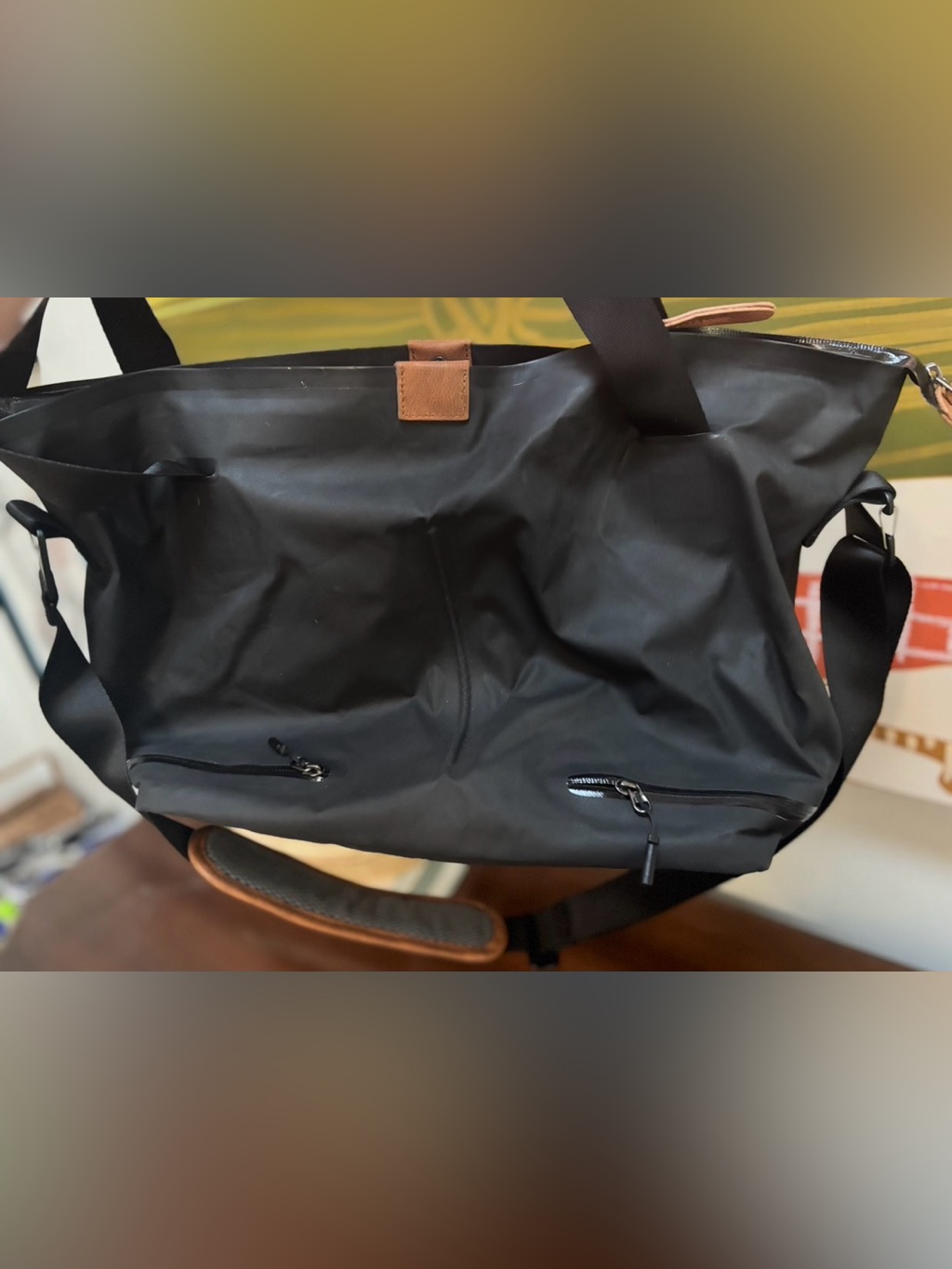 Nike Formflux Waterproof Gym Tote Carryall Bag Black Rare Shoe Compartment